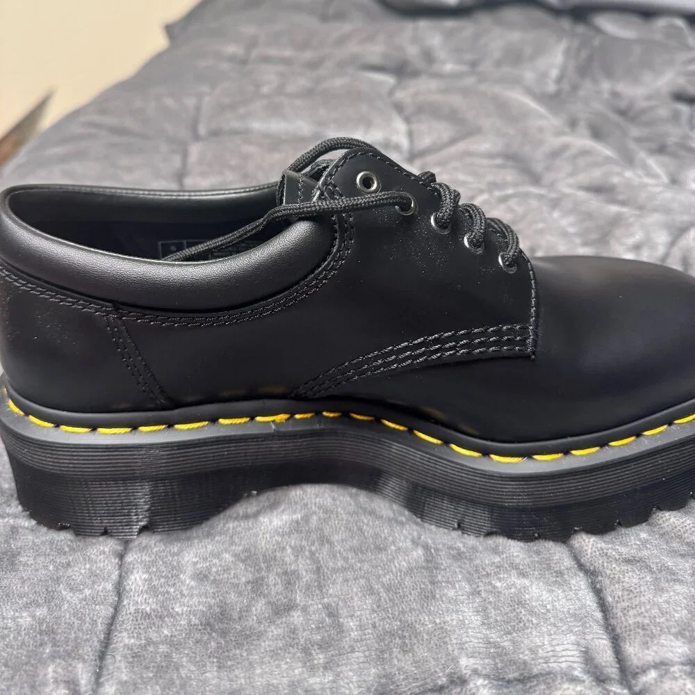 Dr Martens 8053 black platform shoes - Picture 2 of 8